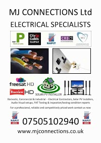 MJ Connections Ltd, Electrical Contractors, Solar PV and Audio Visual Specialists 611692 Image 8